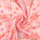 Baumwolle voile scherli digitaldruck blumen rosa