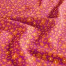 Viskose popeline blumen fuchsia