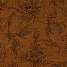 Baumwoll musselin blumen braun