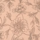 Baumwoll musselin blumen lachs