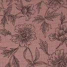 Baumwoll musselin blumen hell mauve
