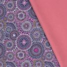 Softshell digitaldruck mandalas lila
