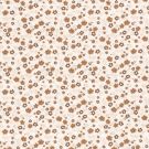 Baumwolljersey blumen gebrochenes weiß