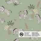 50x150cm baumwolljersey zebras olivgrün