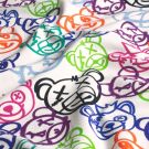 Sweat/french terry emoticons weiß