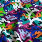 Sweat/french terry grafitti schwarz