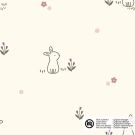 Baumwolle popeline hasen offwhite