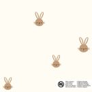 Baumwolle popeline hasen offwhite