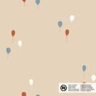 Baumwolle popeline luftballons beige