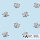 Baumwolle popeline elefanten babyblau
