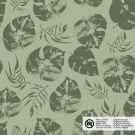 Baumwolle popeline blätter olivgrün