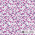 Baumwolle popeline blumen fuchsia