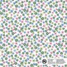 Baumwolle popeline blumen grün