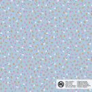 Baumwolle popeline blumen babyblau