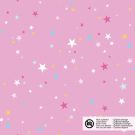 Baumwolle popeline sterne rosa