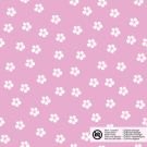 Baumwolle popeline blumen rosa