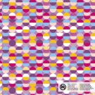 Baumwolle popeline kreise lila