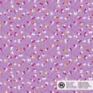 Baumwolle popeline blumen lila