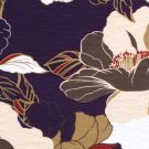 Viskose nylon krepp blumen lila