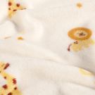 Coral fleece bedruckt giraffen offwhite