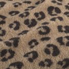 Sherpa fleece bedruckt leopard camel