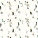 Baumwolle weihnachten ornamente offwhite/gold