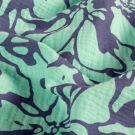 Baumwoll musselin abstrakt türkis