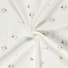 Baumwoll musselin enten offwhite