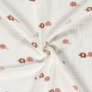 Baumwoll musselin elefanten offwhite