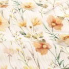 Baumwoll musselin digitaldruck blumen offwhite