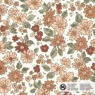 Baumwolljersey blumen offwhite