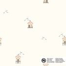 Baumwolljersey strandhäuser offwhite