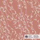 Baumwolle popeline zweige brick