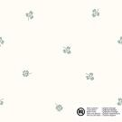 Baumwolle popeline kleeblätter offwhite