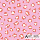 Baumwolle popeline leopard rosa