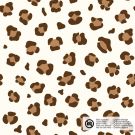 Baumwolle popeline leopard offwhite