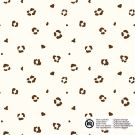 Baumwolle popeline leopard offwhite