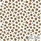 Baumwolle popeline leopard offwhite