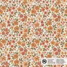 Baumwolle popeline blumen offwhite