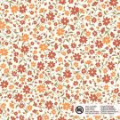 Baumwolle popeline blumen offwhite