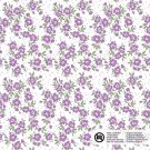 Baumwolle popeline blumen lila