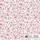 Baumwolle popeline blumen rosa