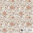 Baumwolle popeline blumen beige