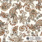 Baumwolle popeline paisley offwhite