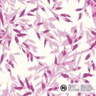 Baumwolle popeline blätter offwhite