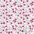 Baumwolle popeline blätter offwhite