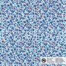 Baumwolle popeline leopard babyblau