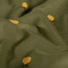 Feincord zitronen khaki grün