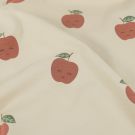 Sweat/french terry Äpfel beige