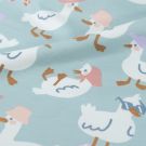 Sweat/french terry gänse babyblau